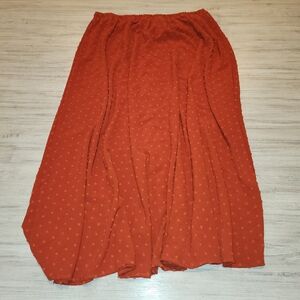 Orange Flare Skirt Size 3xl L2
